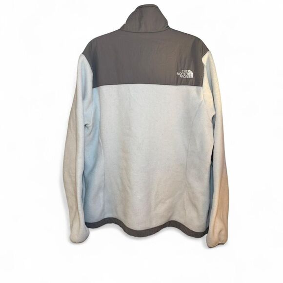 The North Face Women's grey and white fleece full zip Polartec jacket Size Large - Picture 3 of 6
